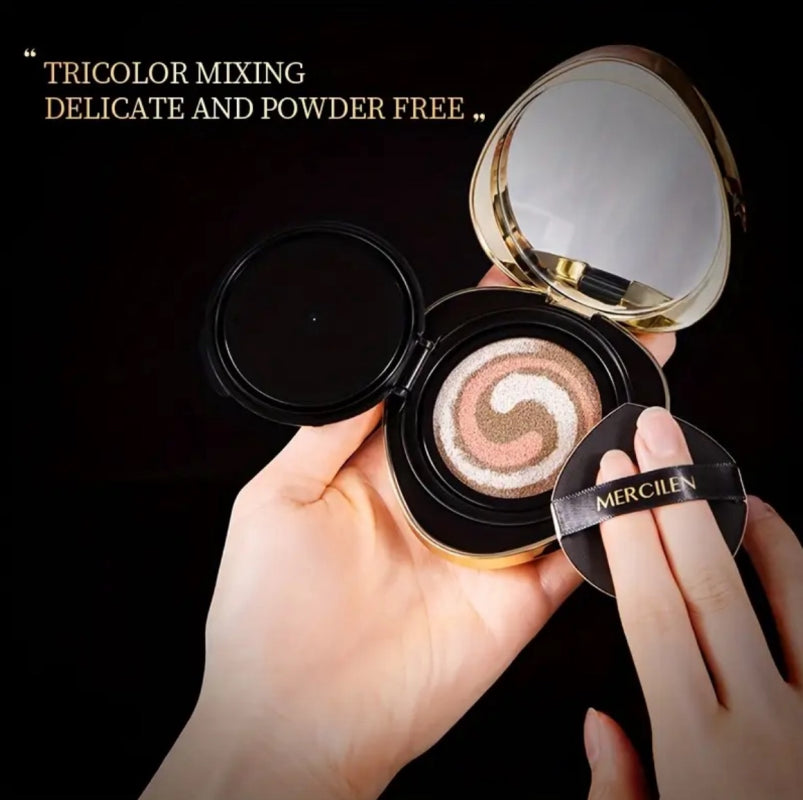 Хидратиращ тонален крем с многоцветна адаптация за всички типове кожа, с естествен завършек, който осигурява равномерно покритие и овлажняващ ефект, Mercilen CC