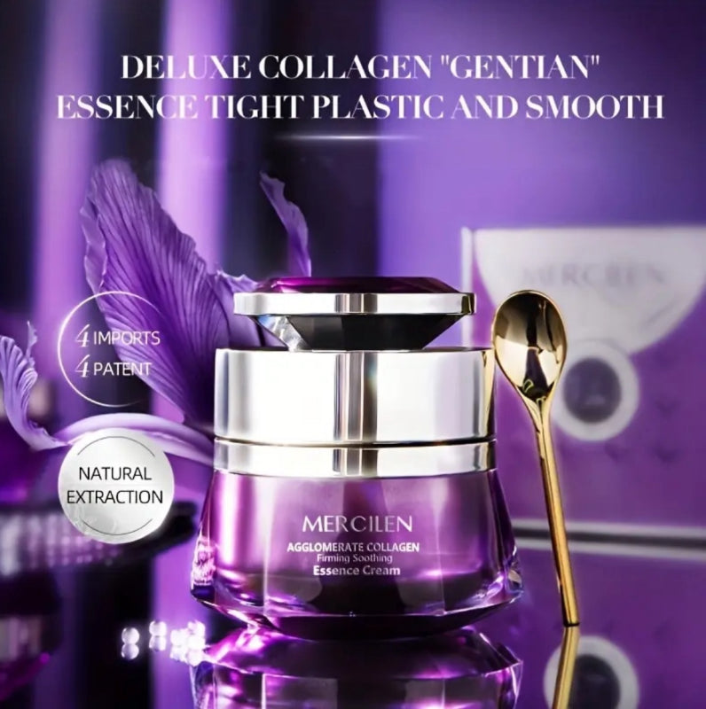 Овлажняващ крем-есенция с колаген 30g, подходящ за всички типове кожа, Mercilen