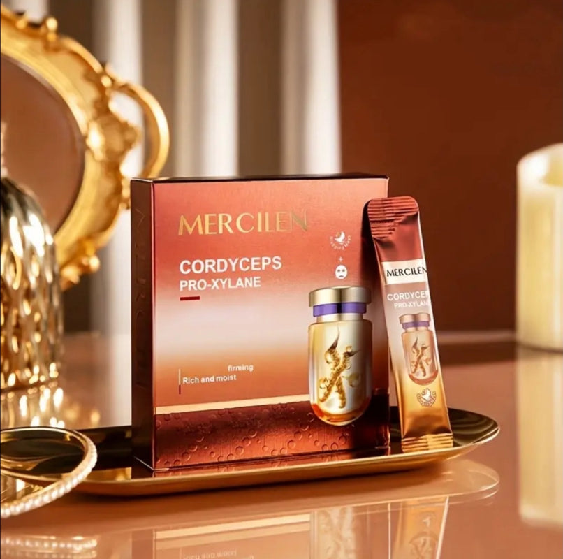 Хидратираща и подхранваща нощна маска за лице, правейки кожата да изглежда по-млада, Mercilen