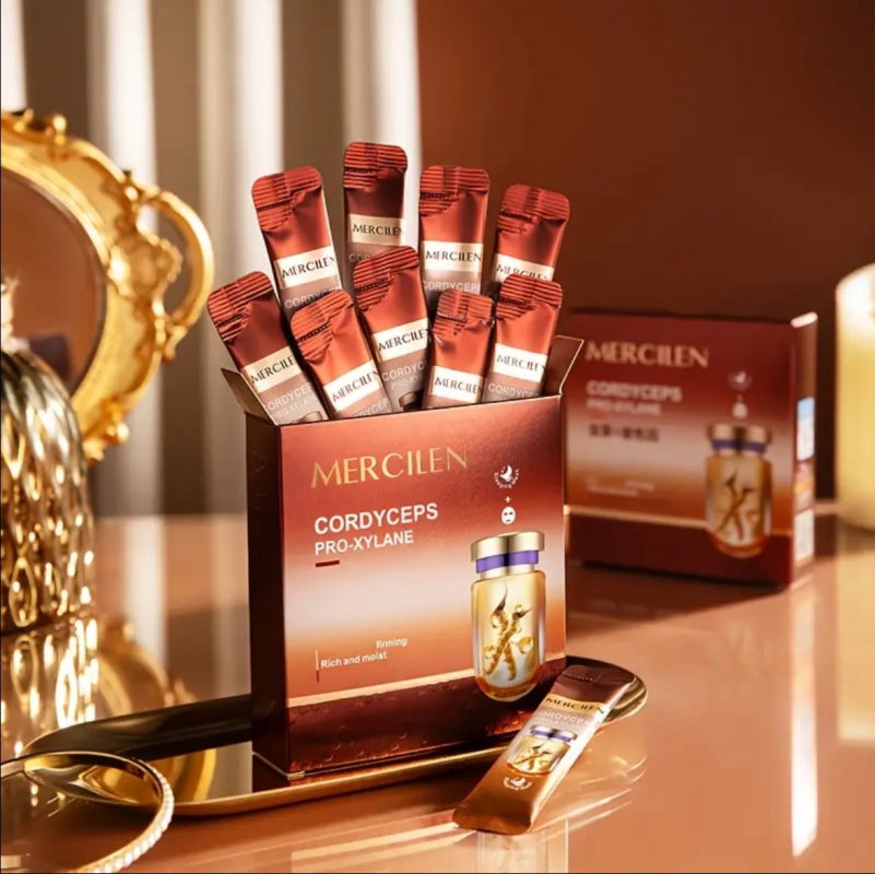 Хидратираща и подхранваща нощна маска за лице, правейки кожата да изглежда по-млада, Mercilen