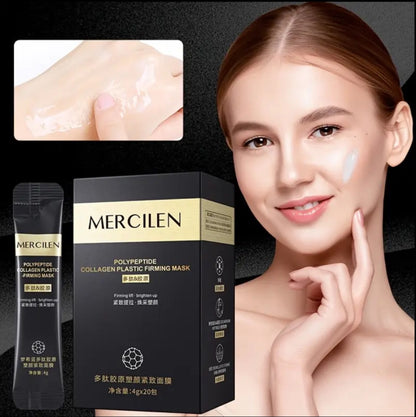 Подхранваща и стягаща кожата колагенова нощна маска - 20 в кутия, Mercilen