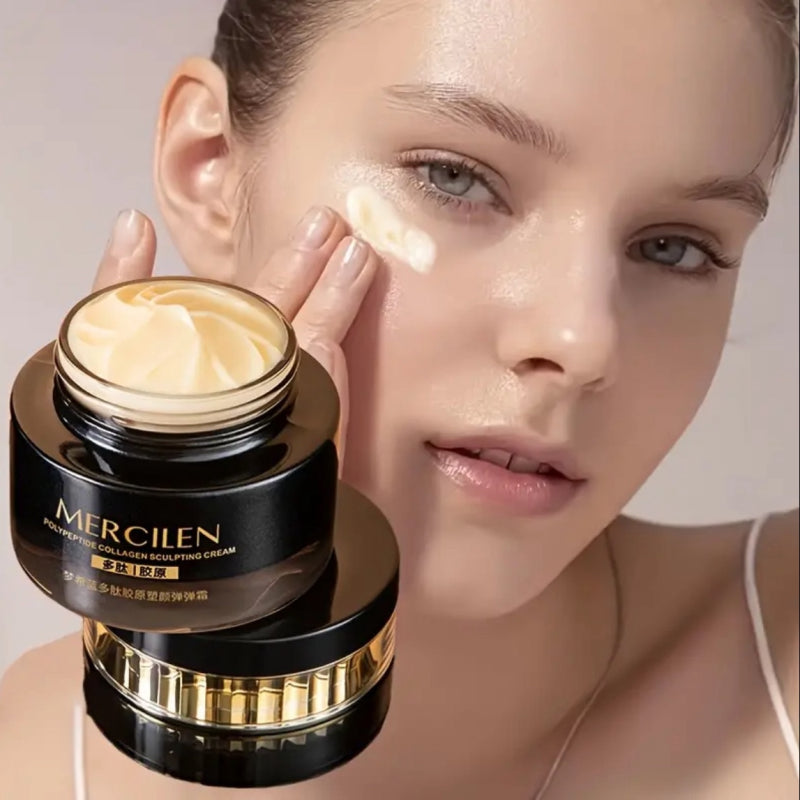 Хидратиращ крем за лице, който осигурява анти-ейдж грижа, дълбока хидратация и гладка текстура на кожата, Mercilen