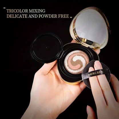 Хидратиращ тонален крем с многоцветна адаптация за всички типове кожа, с естествен завършек, който осигурява равномерно покритие и овлажняващ ефект, Mercilen CC